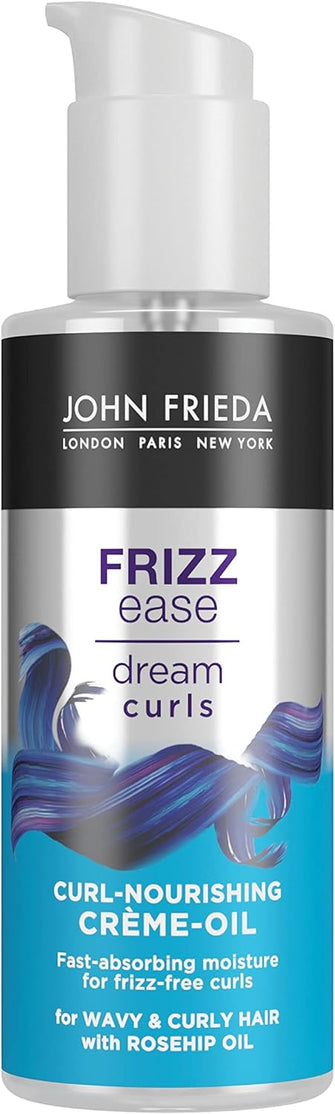 John Frieda Frizz Ease Dream Curls Curl Nourishing Crme Oil 100ml, Styling Cream for Curly and Wavy Hair, Curl Defining Cream