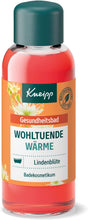 Kneipp Health Bath Soothing Warmth - Bath Oil with Valuable Extract of Linden Blossom & Natural Essential Oils from Orange & Cedar Wood - Soothing on Body & Mind - 100 ml