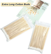 6 Inch Long Cotton Buds, 200pcs Extra Long Handle Ear Buds Cotton Swabs Earbuds for Cleaning, Makeup, Polishing Jewelry, Arts and Crafts
