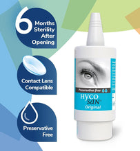 Hycosan Original - Preservative Free Eyedrops - Sodium Hyaluronate 0.1% - Eye Drops for Mild to Moderate Dry Eye Symptoms and Contact Lens Irritation - 7.5ml