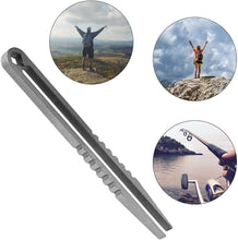 Mini Tweezers Titanium Alloy Tweezers EDC Tweezers Alloy Clamping Device Camping Tweezer Tool for Outdoor Travel Camping Hiking Emergency