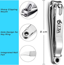 Maxylon care Nail Clippers Stainless Steel Nail Cutter for Thick Nails Professional Heavy Duty Toenail Clippers for Men Women