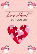 Love Heart Dissolvable Scented Bath Confetti