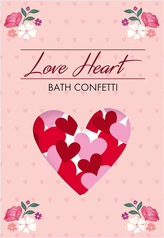 Love Heart Dissolvable Scented Bath Confetti