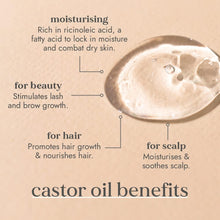 Fushi Organic Castor Oil 250ml 100% Pure Cold & Fresh-Pressed For Dry Skin & Hair Growth, Eyelashes & Eyebrows Hexane Free Natural Castor Oil Food-grade Sustainably Sourced