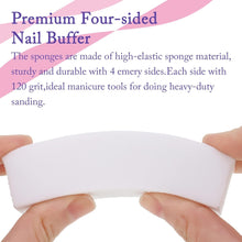 FRIUSATE 10 pieces White Nail Buffer Block with Nail Files Nail File Sanding Blocks Smoothing Shaping and Buffing for Natural Acrylic and Gel Nails