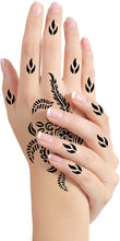 Hand Tattoo Stencil Black Tattoo Stencil, 6PCS Hand Temporary Tattoo Kit Templates, India Tattoo Stencil Set for Women Girls A7AHSBWST (1)