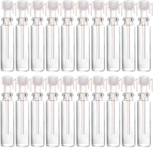 Lurrose 50pcs 1ml Perfume Sample Bottles Empty Mini Glass Bottles With Drop For Home Travel Essential Oils Aromatherapy Fragrance Refillable Containers