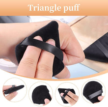 Powder Puff Makeup Sponge Triangle Puff 2 Pcs Soft Powder Sponge Reusable Makeup Triangle Sponges Designed for Contouring, Eye, and Corner, Beauty Blender Foundation Mixing Container