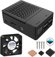 GeeekPi Case for Raspberry Pi 3 Model B+ (B Plus), computer case with Cooling Fan and 3PCS Heatsinks for Raspberry Pi 3/2 Model B (Not Include Raspberry Pi Board)(Black)
