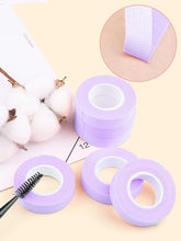 EBANKU 6 Rolls Lash Tape for Eyelash Extension, Breathable Micropore Fabric Eyelash Extension Tape, Eyelash Grafting Tape Makeup Lash Tape with 1 Eyelash Brush for Lash Extensions Supplies(Purple)