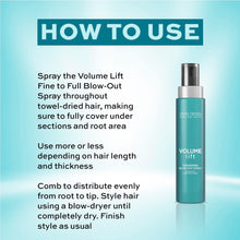 John Frieda Volume Lift Thickening Blow-Out Spray 100 ml, Thickening Blow-Dry Spray for Fine, Flat Hair, Volumising Spray