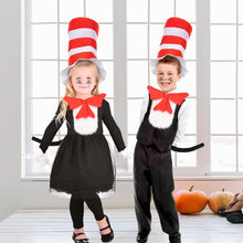 iZoeL Cat In The Hat Costume For Boys Girls World Book Day Costumes For Kids 2025 - Cat Character Wbd Fancy Dress Ideas For Childrens Carnival Costume Cat Costume