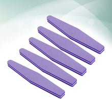 Lurrose 10pcs Nail Files Sponge Double Sided Polishing Boards Nail Buffers Professional Nail Polisher Manicure Tools Purple