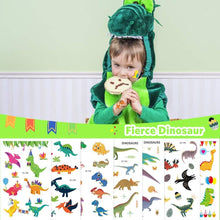 250PCS Temporary Tattoos for Kids, AGPTEK Kids Tattoos Sticker for Boys Girls 14 Sheets 3 Series Fake Waterproof Non Toxic Dinosaur Football Cars for Children Theme Birthday Party Favors Supplies