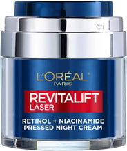 LOreal Paris Retinol & Niacinamide Night Cream, Revitalift Laser Pressed Cream, For Smoother Skin, 50ml