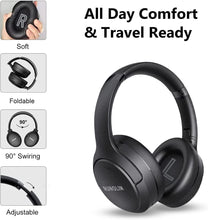 RUNOLIM Hybrid Active Noise Cancelling Headphones, Wireless Over Ear Bluetooth Headphones with Microphone, 70H Playtime, Foldable Wireless Headphones with HiFi Audio, Deep Bass for Home Travel Office