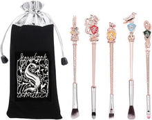 5 pcs Harry Potter Magic Collection Makeup Brushes FAMILIO-Cosmetic Makeup Brush Set Harry Potter Makeup Brush Cartoon Makeup Brush Set Soft bristle makeup brush Girl's birthday present