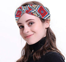 IYOU Boho Headbands Yoga Stretchy Sweatband Sport Elastic Hair bands Knotted Wide Black Head Wraps for Women and Girls(pack of 3)