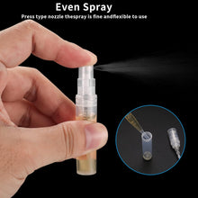 35 Pcs Mini Spray Atomizer Bottles, 3ml Portable Empty Mist Perfume Bottles, Refillable Travel Sample Spray Bottles with Atomizer Pump for Liquid Makeup Sample Bottles, with 10 Pipettes, Stickers