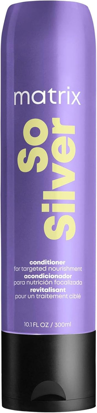 Matrix Hair Conditioner, For Blondes, Greys and Silvers, Tones + Neutralises, Total Results, So Silver