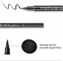 Liquid Eyeliner Waterproof Matte Eyeliner Pencil Black, Eye Make-Up Pen Primer The Quick Flick Eye Liner Stencil With Waterline Felt Tip Long-Lasting For Beginners (BLACK)