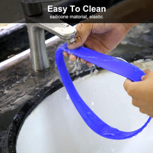 Neckline Shaving Template, Flexible Curved Silicone Haircut Band Hair Cutting Guide Haircut Fade Band Men's Haircut Band Hair Trimming Guide for Man DIY Haircut (Blue)