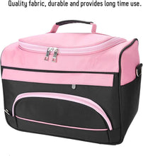 Hairdresser Bag - Large Capacity Hairdressers Makeup Tool Hair Equipment Hairdressing Carrying Bags with Shoulder Strap for Travel Storage(Rose Pink)