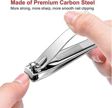 Nail Clipper, Made with Heavy Duty Stainless Steel, Suitable for Thick Fingernail Toenail Men Women (Silver 1 Pack)