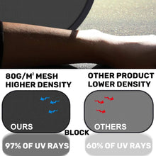 iZoeL Car Sun Shade for Baby Kids 2 PCS Static Cling Side Window Car 80GSM Animals Cars Rear Sunshades Universal with 8 Suction Cups and Storage Bag - Sun Glare and UV Rays Protection