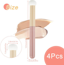 4Pcs Mushroom Concealer Sponge Foundation Sponge Powder Brush Under Eye Concealer Brush Makeup Puff Makeup Brush Sponge Applicator Concealer Brush For Face Nose Eyelids Newbie Concealer Brushes