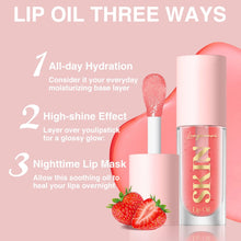 LANGMANNI No-Sticky Lip Gloss/Balm Lip Care,Fruit Flavoured Lip Oil For Dry Lip's Moisturizing Hydrating And Nourishing (Strawberry)