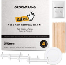 Groomarang Adios Nose Hair Removal Wax Kit Nasal & Ear Hairs - Painless, Effective and Safe