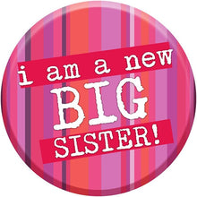 I'm A New Big Sister Badge 76mm Congratulations New Baby Gift Sibling