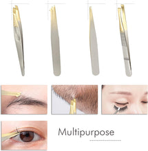 iZhuoKe Eyebrow Tweezers 5Pcs,Professional Eyebrow Tweezers,Eyebrow Tweezers Set for Ingrown Hair Removal Eyelash Extension Eyebrows Plucking Tweezers with Eyebrow Brush