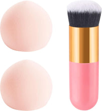 2 PCS Makeup Sponge Blender, Marshmallow Beauty Blenders Concealer Blender Sponge Makeup Sponge And Brush Foundation Blending Sponge With Foundation Brushes For Foundation Liquid Cream And Powder