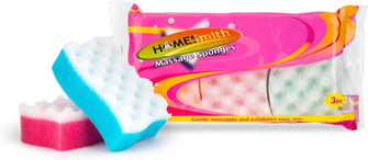 HOMESmith Massage Bath & Shower Sponges ( Pack of 3 )