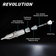EZ Tattoo Cartridge Needles - 20Pcs 10 (3RL) Bugpin Round Liner Tattoo Needles Cartridges for Rotary Tattoo Machine Pen Gun - Revolution