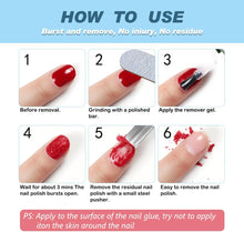 Gel Nail Polish Remover(15ML) - Professional Removes Nail Polish in 3-5 Minutes, Quickly & Easily, Not Hurt Nails with 1 PCS Cuticle Pusher + 1 PCS Nail Polish Scraper