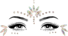 Glamza Face Crystal Gem Sticker Women Mermaid Rave Festival Glitter Rhinestone Temporary Tattoo Face Jewels Face Sticker Eyebrow Face Body Jewellery (STYLE 03)