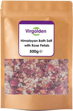 Himalayan Bath Salt with Rose Petals 500g by Virgolden