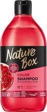Nature Box Colour Shampoo (385ml), Natural Shampoo for Coloured Hair, Made with Cold-Pressed Pomegranate Oil, Cleanses Hair Without Weighing Down, Vegan Formula