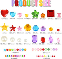 JOISHOP 3034pcs Gem Stickers, Rhinestone Self Adhesive Gems, Stick on Gems Jewel Stickers Sticky Gems for DIY Crafts Gluing