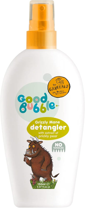 Good Bubble Gruffalo Hair Detangling Spray with Prickly Pear Extract - 150ml Silicone-Free Hair Detangler Spray for Knots & Tangles - Kids Detangler Spray with Tea Tree Oil 150ml