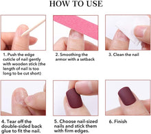 Neckon 24Pcs Coffin Press on Nails Black Star and Moon Fake Nails Long Snake False Nails Matte Acrylic Nail for Women and Girls