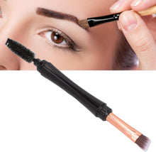 Double Ended Eyebrow Brush, Portable Spiral Eyebrow Eyelash Brush, Multipurpose Angled Brush with Dustproof Cover, Easy to Use Mascara Brush Brow Brush for Beginners Makeup Lovers