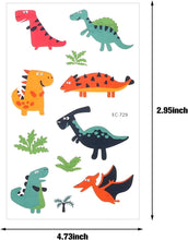 15 Sheets Temporary Tattoos for Kids, Waterproof Childrens Temporary Tattoo Sticker Pack Idea for Girls Boys (Dinosaur Pirate Monster),Non Toxic Halloween Christmas Birthday Party Supplies