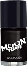 Halloween Nail Polish by Moon Terror  14ml  Midnight Black  SFX Make up, Special effects Make up, Nail Varnish