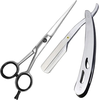 Care Hairdressing Scissors - 6.5" Sharp Stainless Steel Hair Cutting Scissors and Barber Salon Hair Scissors for Professional Hairdressers, Men, Women, Children and Adults