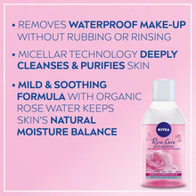 NIVEA MicellAIR Rose Water Micellar Water with Oil (400ml), Micellar Cleansing Water, Waterproof Makeup Remover, Rose Water Toner for Thorough Cleansing